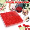 Flores secas 81 piezas rosas de jabón cabezas artificiales ramo de rosas para pétalos decoración de fiesta de baño regalo del Día de San Valentín F1217 Dro Otvtj