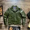 Herrjackor skräddarsy Brando J-77 välfärdsprodukter! Asiatisk storlek Högkvalitativ obelagd läder WWII British Army P37 Men's Bomber Jacket