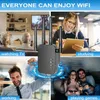 توجيه أجهزة التوجيه ترقية WiFi WiFi Extender معزز الإشارة طويلة المدى للمنزل يغطي ما يصل إلى 4000 قدم مربع و 38 جهاز W Ethernet Port 230403