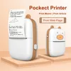Mini Photo Printer för iPhone/Android, bärbar termisk skrivare för presentstudieanmärkningar Arbeta barn Fotobildmemo