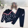 Nya Kids Tracksuits High Quality Sports Suit Autumn Baby Clothes Size 90-150 Line Doll Pattern Print Jacket and Pants Nov05