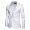 Herrenanzüge Hochwertiger Blazer für Männer Einfacher Stil Elegante Modeklasse Business Bankett Hochzeit Lockere Anzugjacke Host Dress