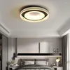 Plafonniers LED lumière ronde salon chambre cuisine luminaires avec télécommande Surface décorative