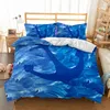 Bedding Sets Mediterranean Dark Blue King Size Duvet Cover Pillow Case Ship's Anchor Bed Double Quilt Set 228x228