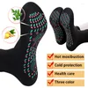 Women Socks Ay Tsao Self Heating Thickened Medium Stockings Moxibustion Health Tomaline Promote Energy Circulation Hosiery