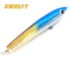 Приманки заманивают Swolfy 1pcs Topwater Topwater деревянная приманка глубоководной приманки 20 см 22 см 24 см.