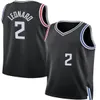 Maglia da basket Kawhi 2 Leonard Paul 13 George cucita Russell 0 Westbrook da uomo