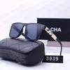 Top-Luxus-Sonnenbrille, Polaroid-Linse, Designer-Damen-Herrenbrille, Senior-Brille für Damen, Brillengestell, Vintage-Metall-Chanels-Sonnenbrille mit Box