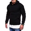 Sweats à capuche pour hommes automne hiver hommes sweat à capuche à manches longues Camouflage gymnase Fitness vêtements Jacquard rayure couleur unie mâle