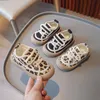 Athletic Outdoor Children's Canvas Shoes Four Seasons New Kindergarten Baby Soft Girls Leopard Prints Boys Casual Shoes Comfortable Flats Simple W0329