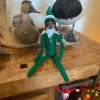 Snoop on A Stoop Christmas Elf Doll Spy Bent Home Decorati Brinquedo para presente de ano 1103 FY3984