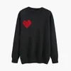 Tasarımcı Sweater Loveheart Bir Kadın Sevgilisi Hardigan V Yuvarlak Boyun Yüksek Yaka Kadın Moda Mektup Beyaz Siyah Uzun Kollu Giyim Bxtu