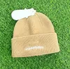 Fashion Beanie Hat American Winter Thickened Face Small Black Woolen Caps Trendy Big Head Circumference Warm Knitted Hat New for Women