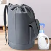 Tvättväskor stor ryggsäck tvättmaskin korg med dragkorg oxford trasa student sovsal väska för rese camping