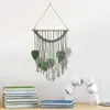 Arazzi Macrame Wall Leaf Tessuto arazzo Nappe Decorazione fatta a mano Estetica Nappa Foglie Bohemian Chic Decor per