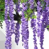 Fleurs décoratives enchanteresse décoration de plafond de glycine simulée: transformez votre espace avec un haricot artificiel de vigne de fleur cryptée et