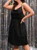 Plus Size Dresses Glitter Tunic Curvy Cami Midi Dress Women's Large 4XL Summer 2023 Backless A Line Sexig Evening Party Clothing