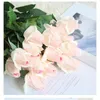 Dekorativa blommor 3st Artificial Real Touch Rose Bud Latex Wedding Fake For Home Decor Valentine's Day Christmas Party Gift