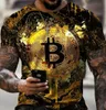 T-shirt da uomo TShirt Crypto Valuta Traders Camicie in cotone con monete d'oro2074274