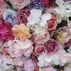 Décoration de fête SPR mur de fleurs de roses artificielles personnalisable pour mariage