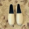 Womans mokasyny espadryle 100% prawdziwa skóra projektant Lambskin lato wiosna Cassandre damskie brezentowe buty luksusowe cap toe rozmiar 34-42 wygodne dorywczo moda