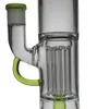 SAML 14" hoogte waterpijpen 6 pijler glazen bong Dab Rig gerasterde Perc waterpijp gezamenlijke maat 18,8 mm PG3033/FC-133 groen