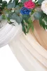 Sheer Curtains 6 Meters Wedding Arch Drape Fabric Chiffon Tulle Curtain Backdrop Living Home Drapery Ceremony Reception Swag Decoration 230403