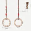 Camp Furniture Wooden Swing Ring Playground Flying Gym Sports Outdoor Indoor Climbing High Trapeze Rings