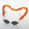 Chaînes mode lunettes chaîne pour femmes acrylique lunettes de soleil lanière sangles cordons Chic porte-lunettes cou corde