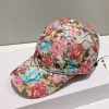 Designers balde chapéus para mulheres homens moda flor impressão bonés de beisebol ao ar livre chapéus de sol marca luxo bola boné G2311031Z-6