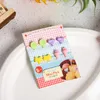 Popular household cartoon fruit fork cute animal bento tag Creative bento tag decorating set