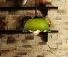 Pendant Lamps Retro Personality Single Glass Lights Kitchen Cafe Bar Lamp Chinese Lotus Shade Old Shanghai Small ZS107