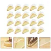 Take Out Containers 50PCS Practical Triangular Cake Blister Box Plastic Mousse Sandwich Packing Pizza Cookie