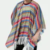 Scarves Colorful Striped Print Shawl Scarf Mexican Style Men Women Fashion Stripes Universal Accessories Gifts Wide Thin Clot I5N7