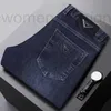 Jeans pour hommes Designer Luxe 2023 Printemps et Automne Quatre Saisons Durable Tendance Élastique Polyvalent Pantalon Décontracté Droit Nouveau Luxe Fin 809 NILI