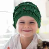 Bérets Chapeau De Noël Crochet Adultes Enfants Bonnet Chapeaux Tout-petits Tricotés Automne Et