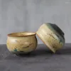 أكواب صحن Luwu Ceramic Teacup المصنوع يدويًا كوب الشاي الصيني 100 مل