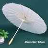 Oilpaper Umbrellas Wedding Bride Parasols Parasols White Paper Umbrella Wooden Handle Chinese Craft Umbrellas LT616