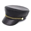 Ball Caps Adult Leather Sheepskin Cap Men's Autumn And Winter Warm Men Students Fashion Year Gift B-7146