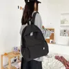 Zaino giapponese Harajuku semplice e versatile borsa da studente in tinta unita donna coreana Mori ragazza letteraria