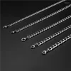 Kedjor Plain Chain Titanium Steel Necklace Herr- och kvinnors kubanska hiphop Long Neck Fashion Jewelry