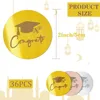 Świąteczne zapasy 36PCS Graduation Cupcake Toppers Acryl Cake Disc okrągłe lustro grawerowane