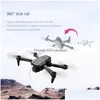 DRONES LSRC LS-XT6 DRONE 4K HD Dual Lens Mini WiFi 1080p Real Time Transmission FPV Cameras Foldbar RC Quadcopter Toy Drop Delivery Dhudh