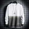 Męskie bluzy pullover Mężczyzna 2023 Autumn Top Sweater dla mężczyzn grube patchwork Hip Hop Fashion Pary Streetwear Casual Y2K
