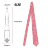 Bow Ties Fashion Leopard Print Red And Pink Tie For Party Custom Men Animal Fur Skin Neckties