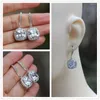 Boucles d'oreilles CAOSHI à la mode pour femmes, accessoires de mariage avec CZ éblouissant, bijoux élégants, cadeau pour la cérémonie de fiançailles