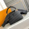 Bayan moda gündelik tasarım lüks kapusinler çanta çanta çanta tote omuz çantası crossbody messenger çanta üst ayna kalitesi m94755 m56071 m42259 3 beden kese çantası