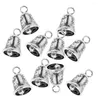 Decorative Figurines 10pcs Craft Bells Mini Bell Ornament For Art Festival Christmas Decoration DIY Handicrafts - 1.5cm Silver