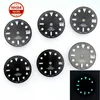 Kits de réparation de montres Pièces Cadran Avec Nh34 GMT Skx007 Skx009 Boîtier Bleu Lumineux Nh35 Mouvement Pointeur Vert