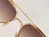 Top men design sunglasses THE WEN pilot K gold frame popular and generous style high-end outdoor uv400 protection glasses